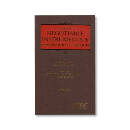 Justice P S Narayana Law of Negotiable Instruments and Dishonour of Cheques