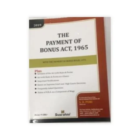 S.D. Puri's The Payment of Bonus Act, 1965