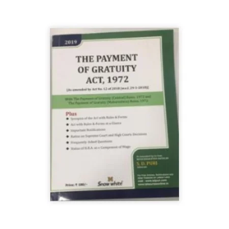 S.D. Puri's The Payment of Gratuity Act, 1972