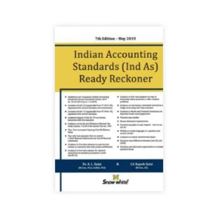 Dr. A. L. Saini & Ca Rajesh Saini's Indian Accounting Standards ( Ind As) Ready Reckoner