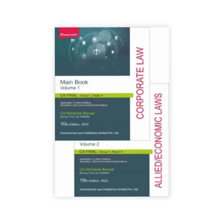CA Abhishek Bansal's Corporate & Allied/Economic Laws (Main Book) (Set of 2 Vols.)