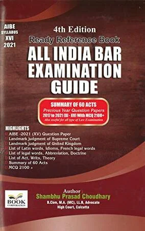 Shambhu Prasad Choudhary's Ready Referencer Book All India Bar Examination Guide 