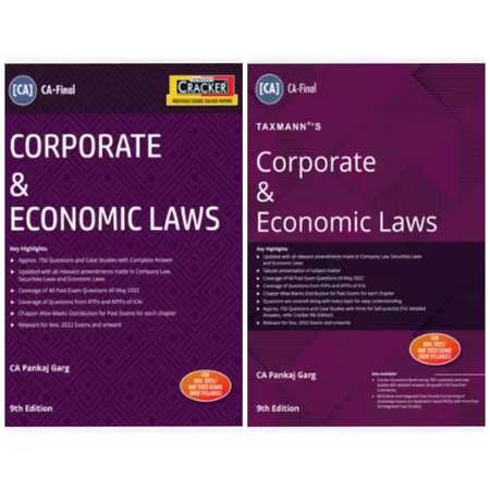 Pankaj Garg's CA Final Combo Corporate & Economic Laws