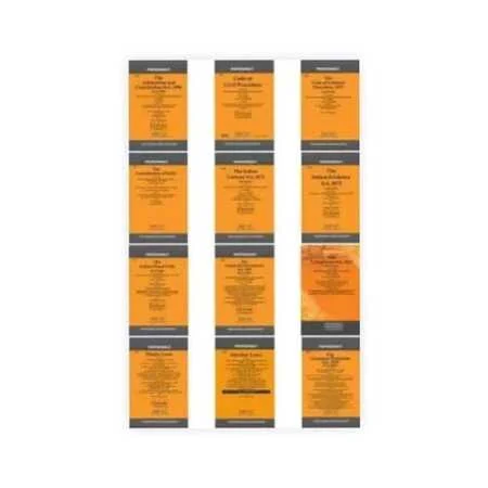 Professional's Essential Lawyers Bare Acts Combo- Most Commonly Bought Bare Acts For Legal Fraternity, Lawyers And Law Students As Well As Used For Various Competitive Examinations