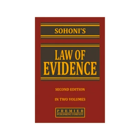 Sohoni's Law of Evidence
