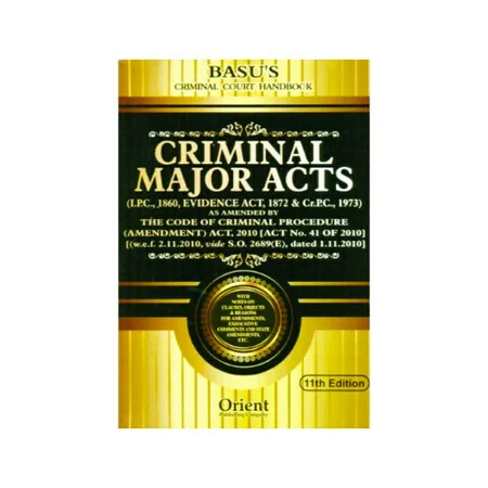 Adv. N. D. Basu's Criminal Major Acts