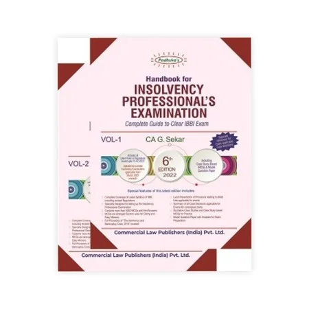 G. Sekar's Handbook For Insolvency Professional's Examination (Set Of 2 Vols.) 