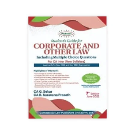 G. Sekar's Students Guide for Corporate & Other Law