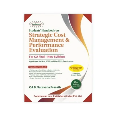 CA B. Saravana Prasath's Students Handbook on Strategic Cost Management & Performance Evaluation