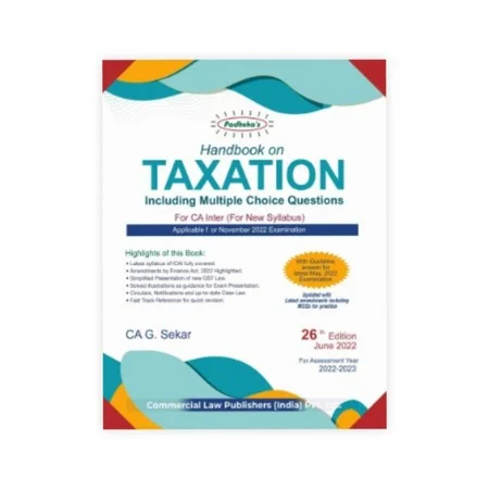 G. Sekar's Handbook on Taxation Including Multiple Choice Questions