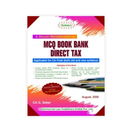 G. Sekar's A Ready Referencer on MCQ Book Bank Direct Tax