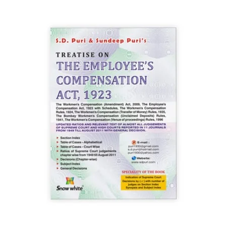 S.D. Puri & Sundeep Puri's Treatise On The Employees Compensation Act, 1923