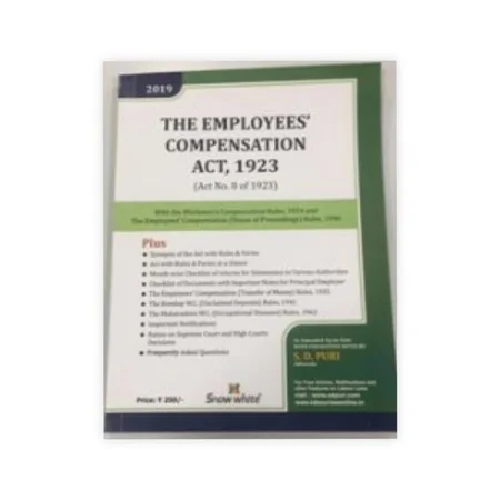 S.D. Puri's The Employees Compensation Act, 1923