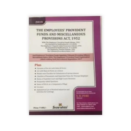 S.D. Puri's The Employees Provident Funds And Miscellaneous Provisions Act 1952