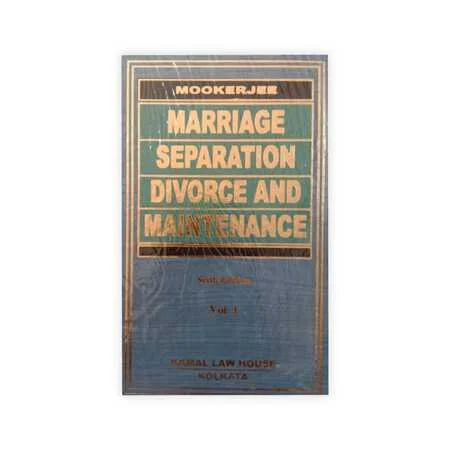 Mukherjee's Marriage, Separation, Divorce and Maintenance