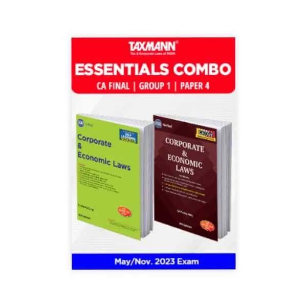 Pankaj Garg's Essentials Combo | CA Final May/Nov. 2023 Exams - Group 1 | Paper 4 | Corporate & Economic Laws (LAW) | Study Material & Cracker | Set of 2 Books