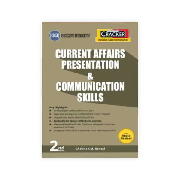 CA (Dr.) K.M. Bansal's Current Affairs, Presentation & Communication Skills (Paper 4) | Cracker