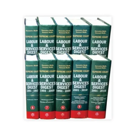 Surendra Malik's Supreme Court Labour & Services Digest (1950-2010) [10 Volumes]