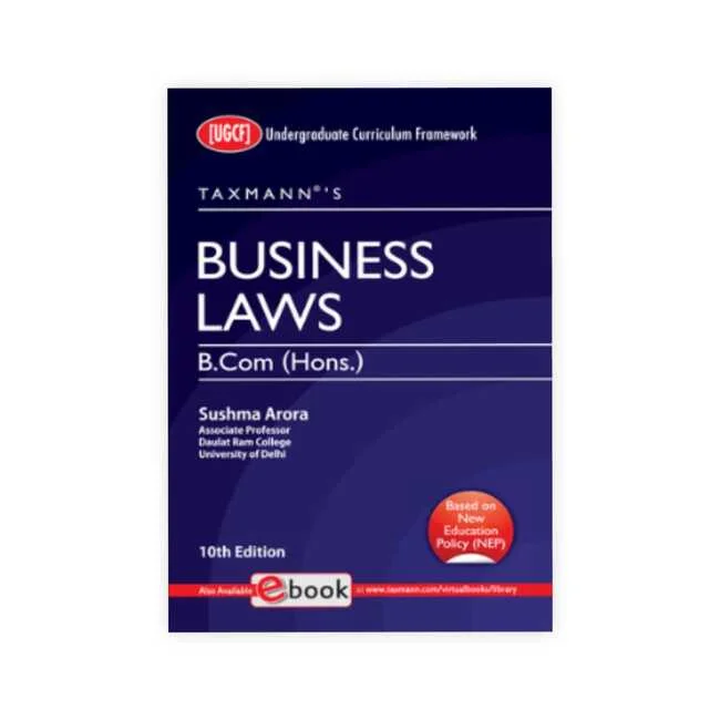 Sushma Arora's Business Laws | B.Com. (Prog.) | UGCF