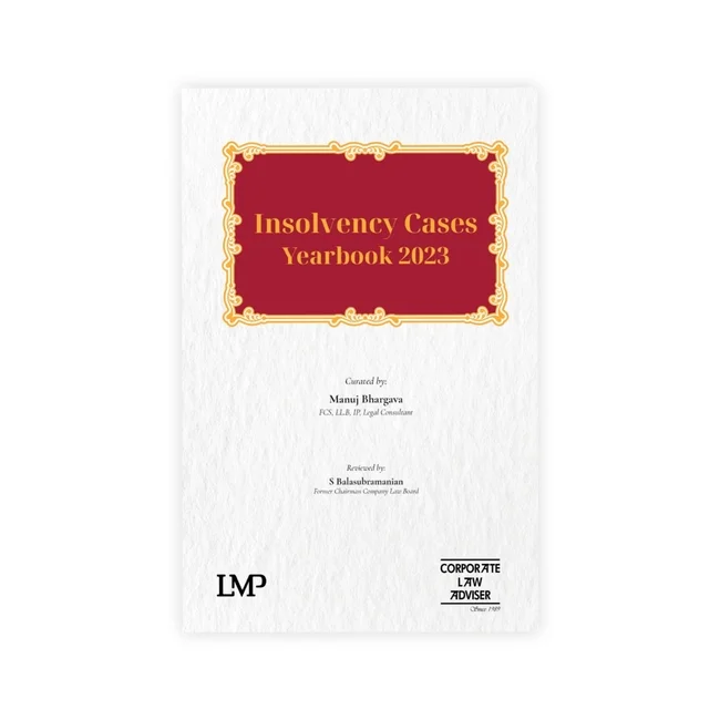 CS Manuj Bhargava's Insolvency Cases Yearbooks 2023