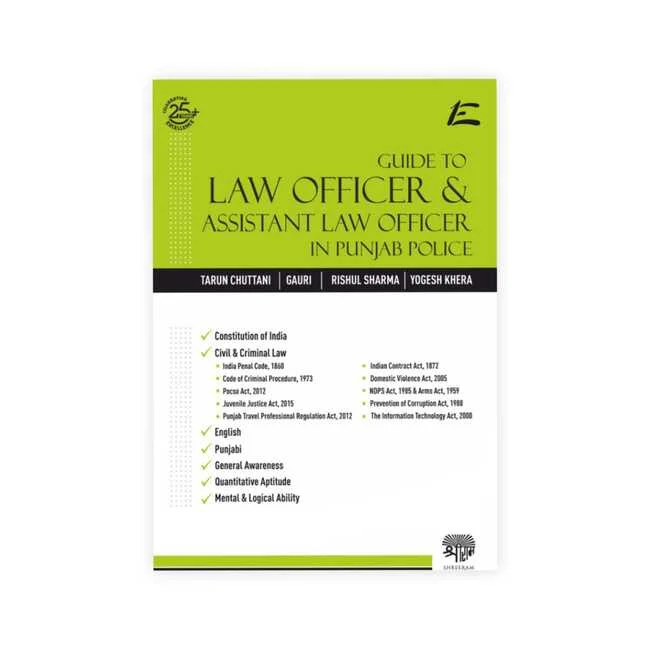 Tarun Chuttani's Guide to Law Officer & Assistant Law Officer in Punjab Police