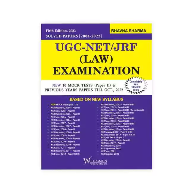 Bhavna sharma's UGC-NET/JRF (Law) Examination