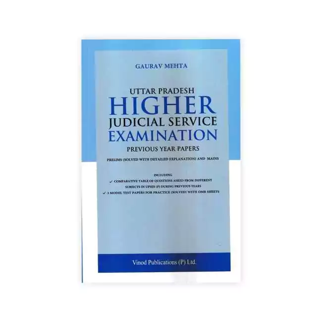 Gaurav Mehta's Uttar Pradesh Higher Judicial Service Examination Previous Year Papers