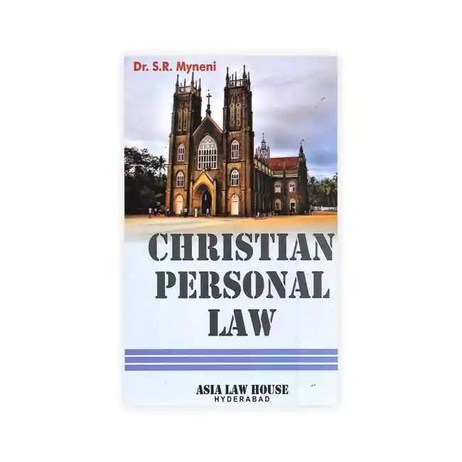 Dr. S R Myneni's Christian Personal Law