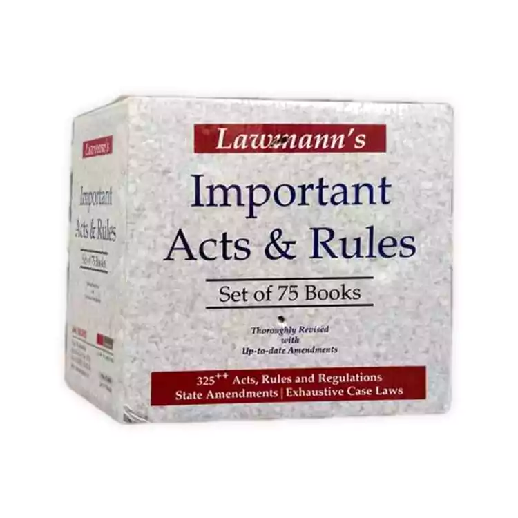 Lawmann's Important Act & Rules - set of 75 Books