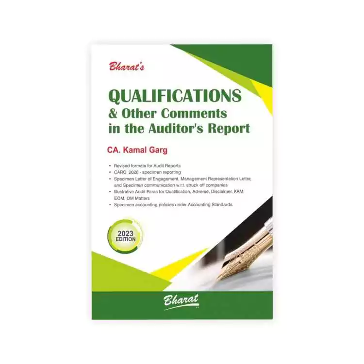 Kamal Garg's Qualification & Other Comments in the Auditor Report