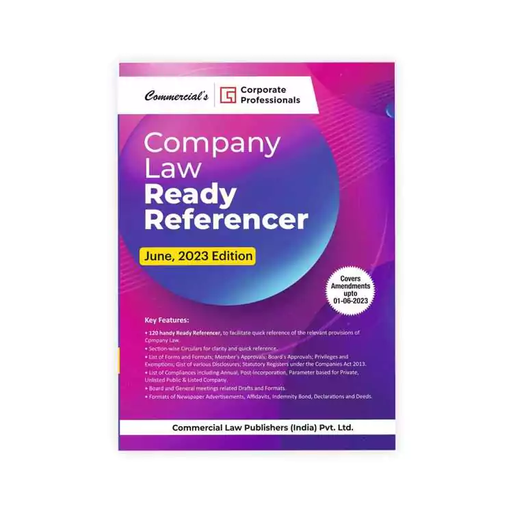 Commercial's  Company Law Ready Referencer By Corporate Professional 