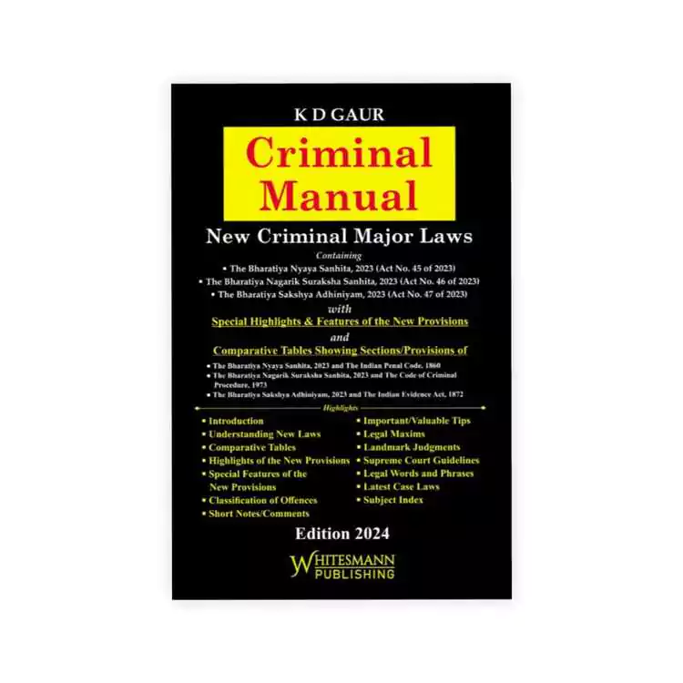 K D Gaur's Criminal Manual