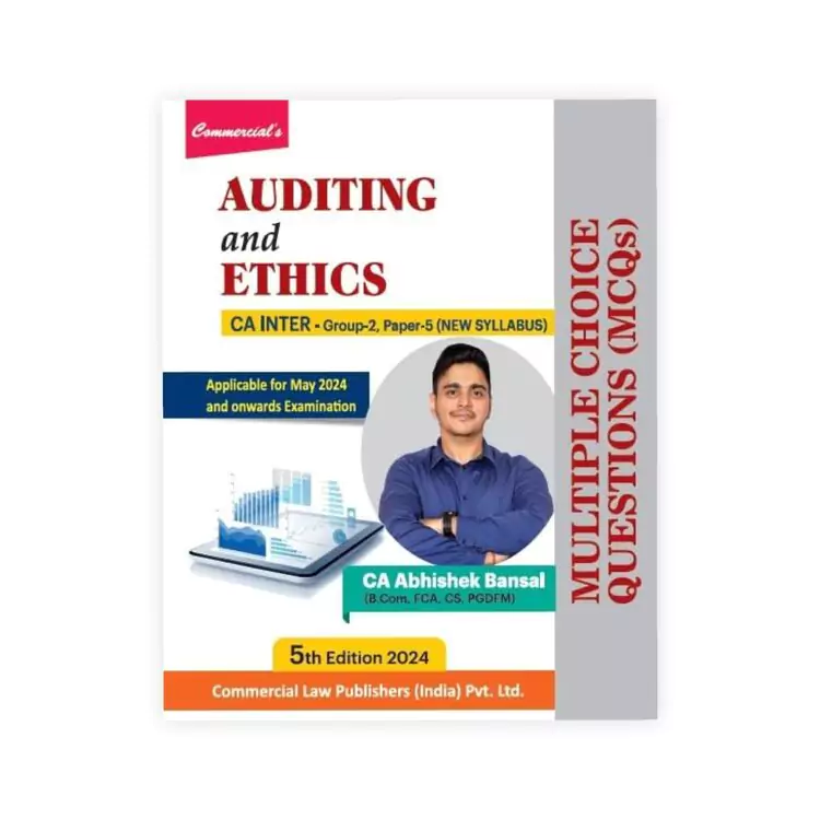 CA Abhishek Bansal's Auditing And Ethics (MCQs Book) CA Inter Group II Paper 5 (New Syllabus)