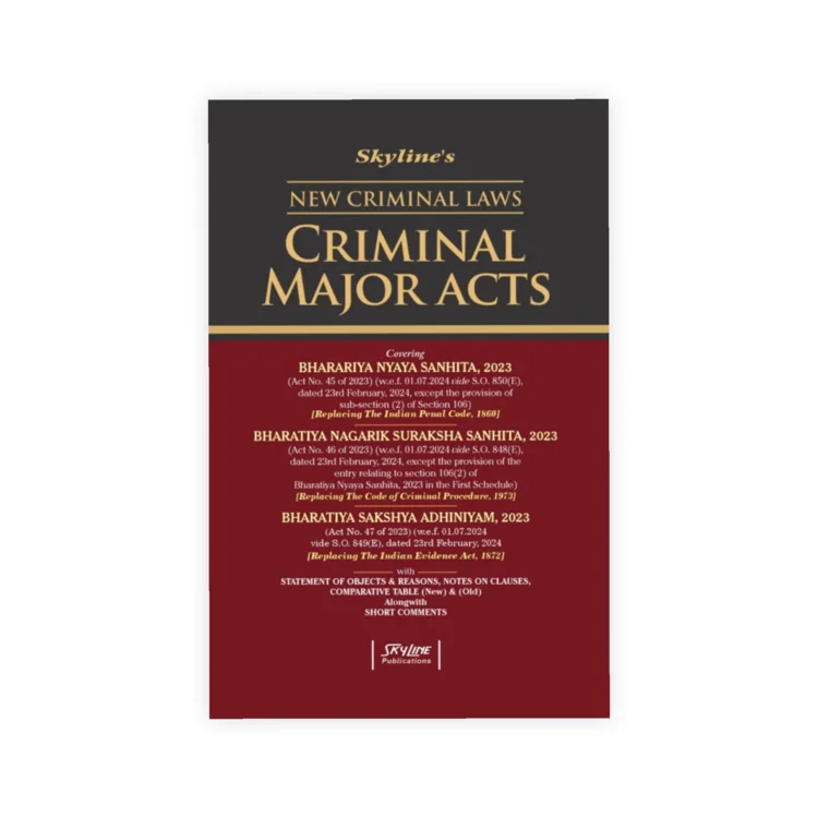Sarkar's New Criminal Laws Criminal Major Acts