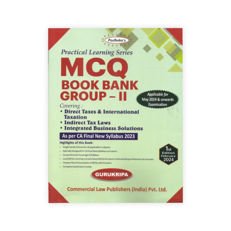 Gurukripa's Practical Learning Series MCQ Book Bank Group-2