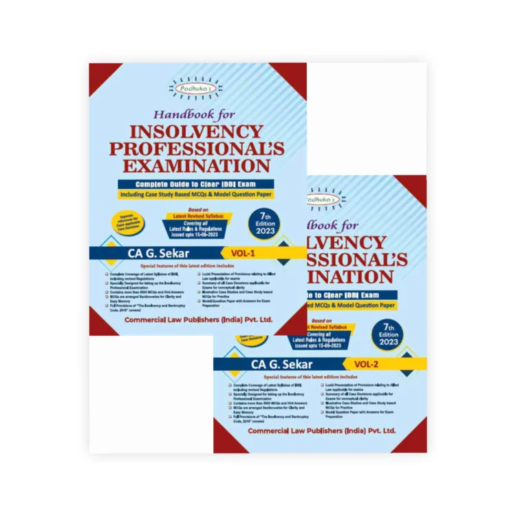 G. Sekar's Handbook for Insolvency Professional's Examination