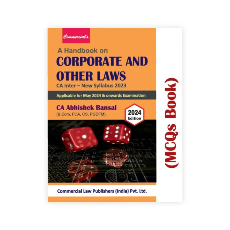 Abhishek Bansal's A Handbook on Corporate and Other Laws (MCQs Book) CA Inter New Syllabus