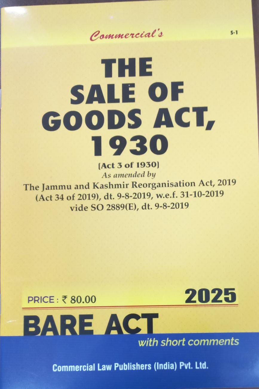 Commercial's The Sale Of Goods Act, 1930