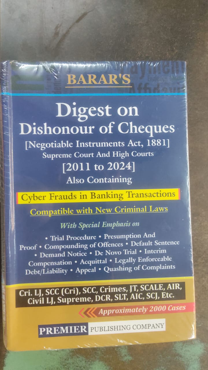 Barar's Digest on Dishonour of Cheques