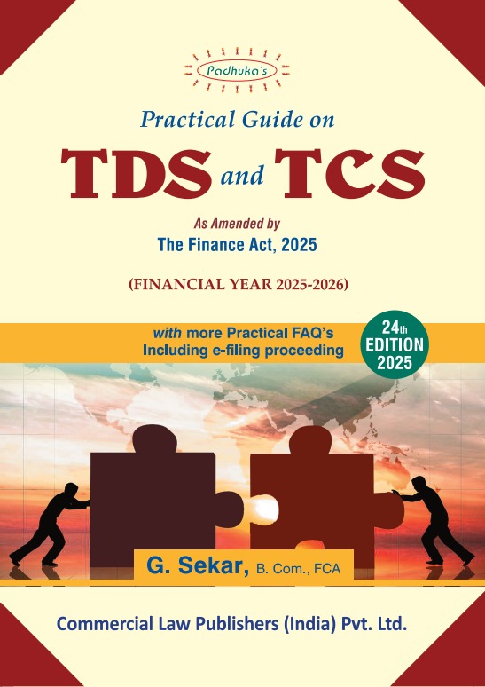 G. Sekar Practical Guide On TDS and TCS As amended by The Finance Act