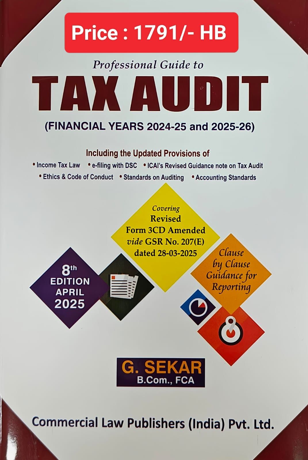 G Sekar Professional Guide to Tax Audit