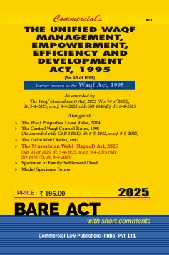 Commercial The Unified Waqf Management Empowerment Efficiency and Development Act 1995