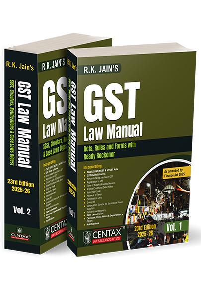 RK Jain GST Law Manual