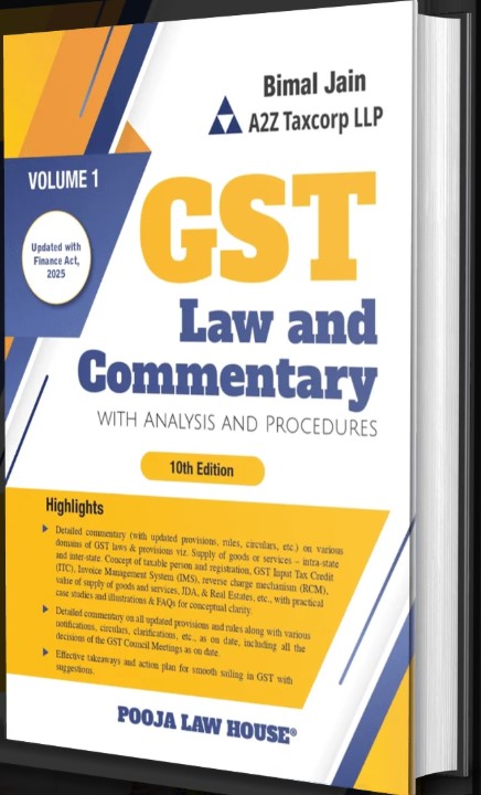 CA Bimal Jain GST Law and Commentary with Analysis and Procedures Set of 4 Volumes