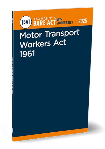 Taxmann Motor Transport Workers Act 1961