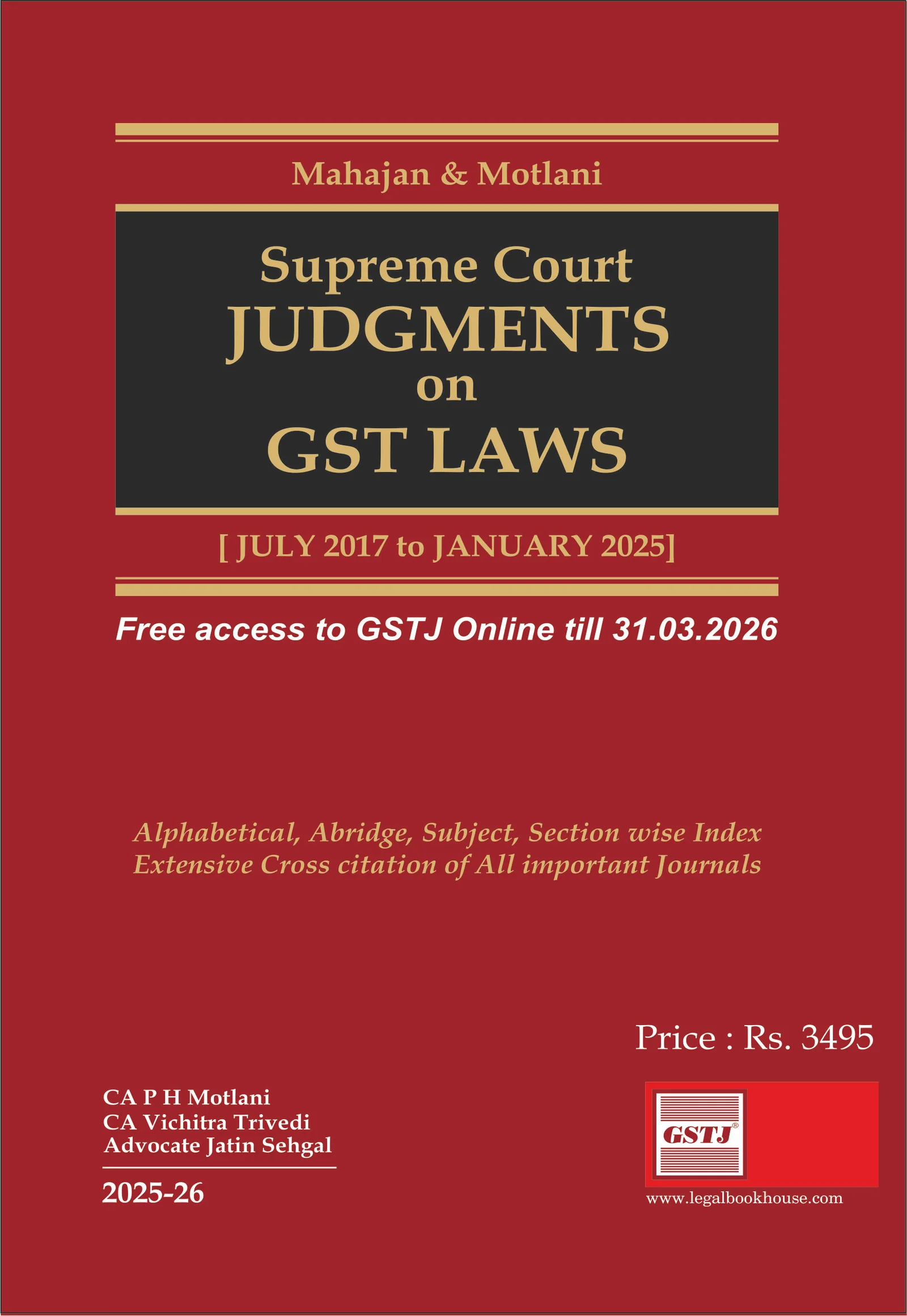 PH MOTLANI & JATIN SEHGAL Supreme Court Judgements on GST Laws