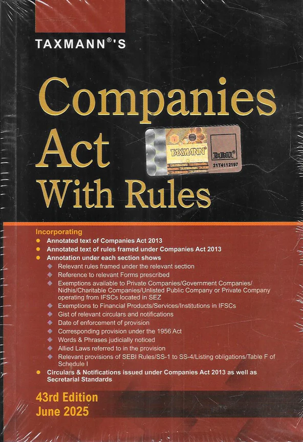 Taxmann Companies Act With Rules POCKET EDITION