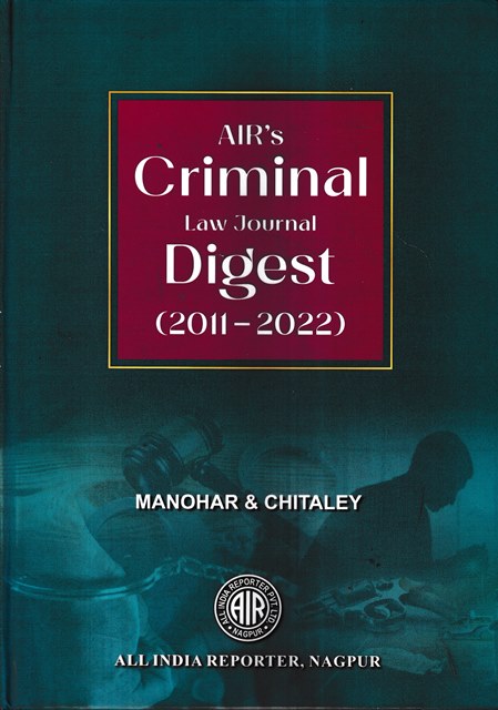 Manohar & Chitaley AIR’s Criminal Law Journal Digest