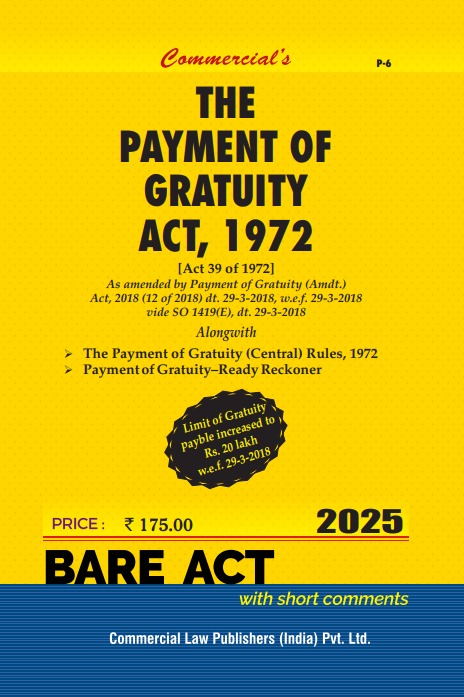 Commercial Payment of Gratuity Act, 1972