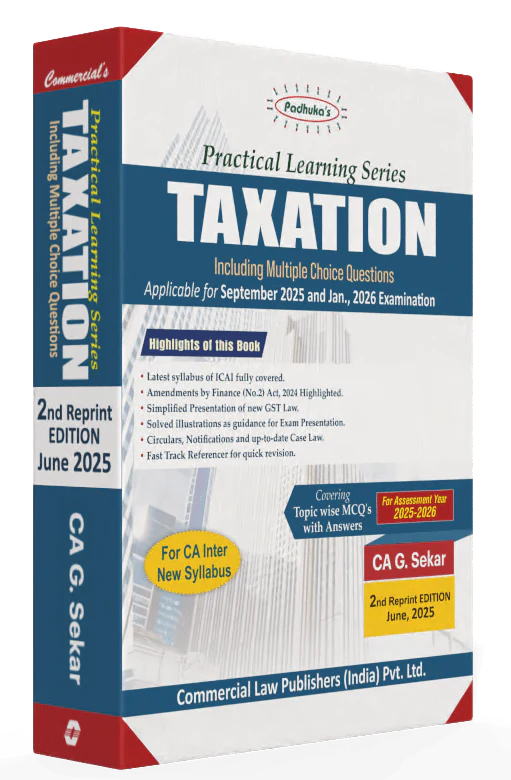 CA G Sekar Padhukas Practical Learning Series Taxation